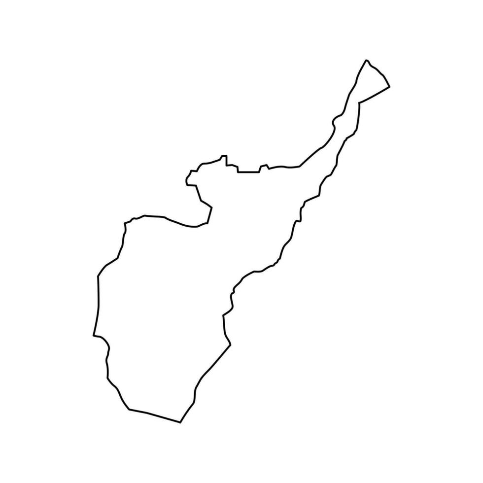 Tuzi Municipality map, administrative subdivision of Montenegro. Vector illustration.