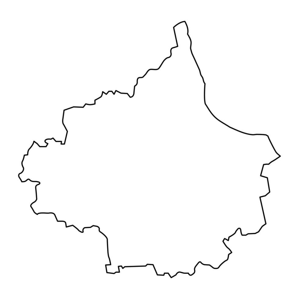 Tukums district map, administrative division of Latvia. Vector illustration.