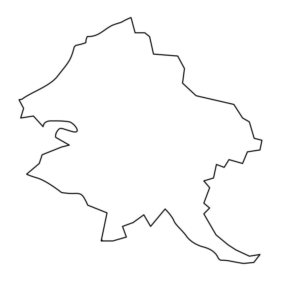 Riga map, administrative division of Latvia. Vector illustration.