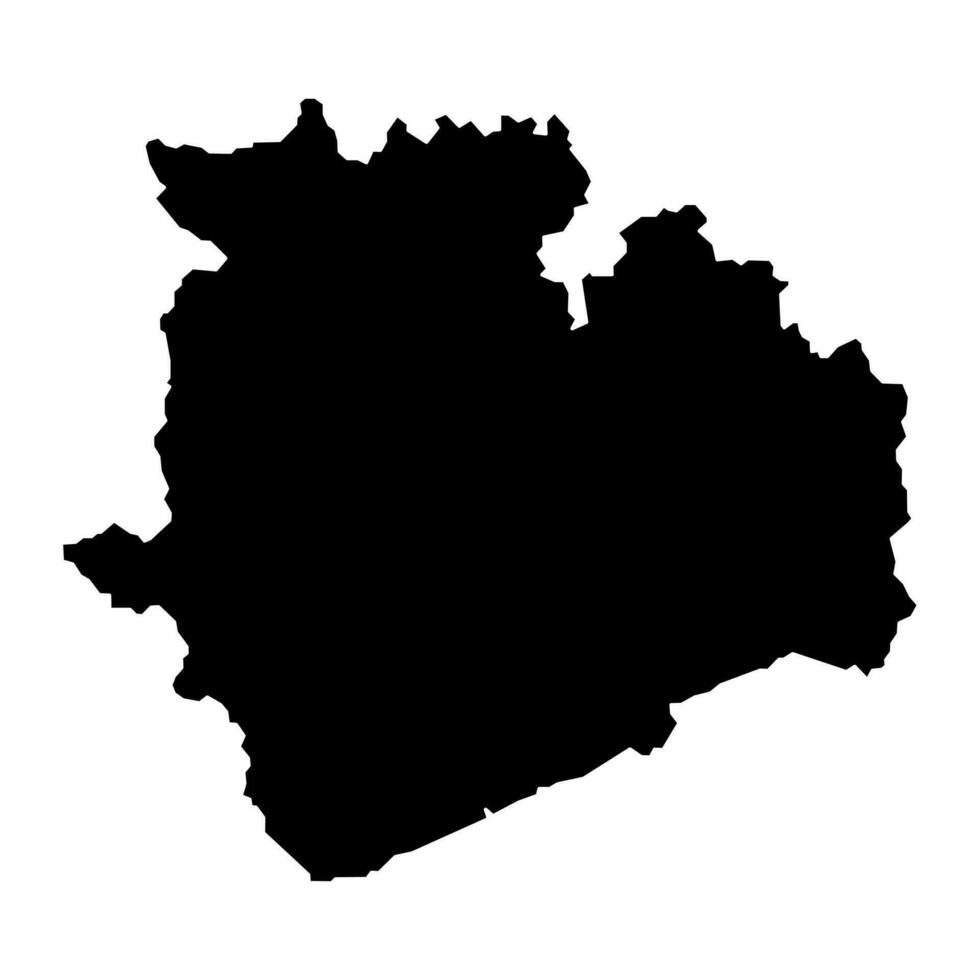 Veszprem county map, administrative district of Hungary. Vector illustration.