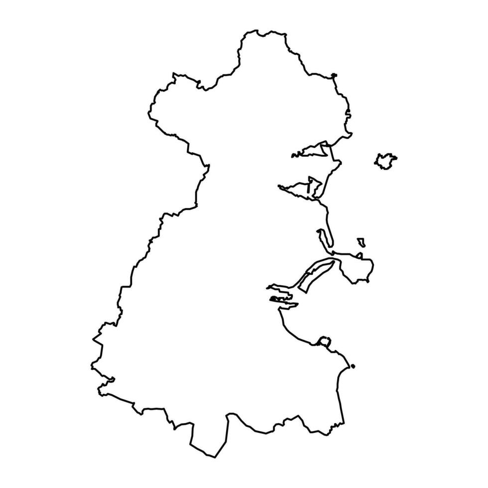 condado Dublín mapa, administrativo condados de Irlanda. vector ilustración.