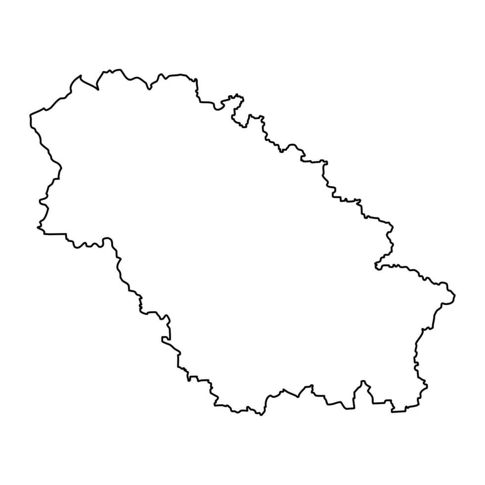 Pernik Province map, province of Bulgaria. Vector illustration.