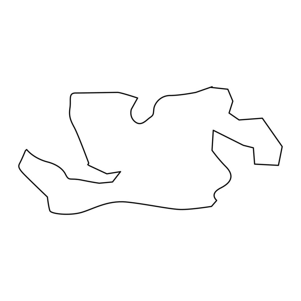 Salaspils Municipality map, administrative division of Latvia. Vector illustration.