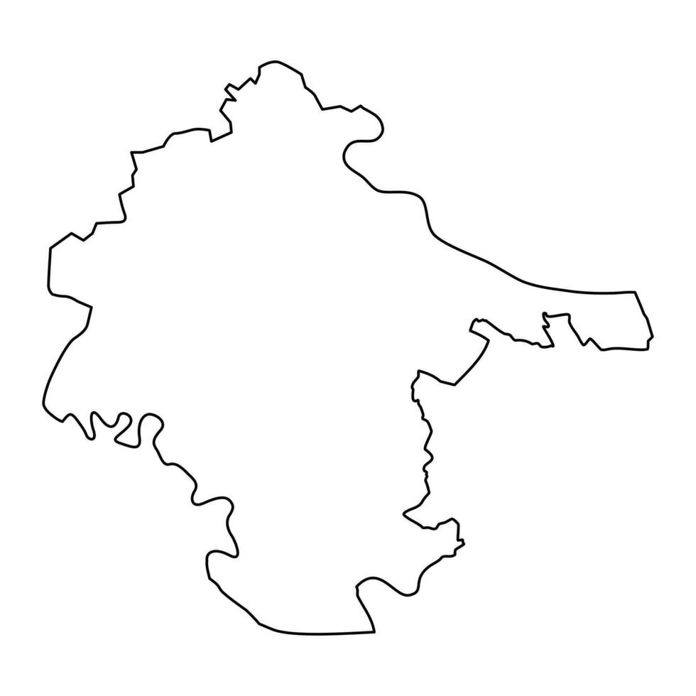 vukovar srijem mapa, subdivisiones de Croacia. vector ilustración.