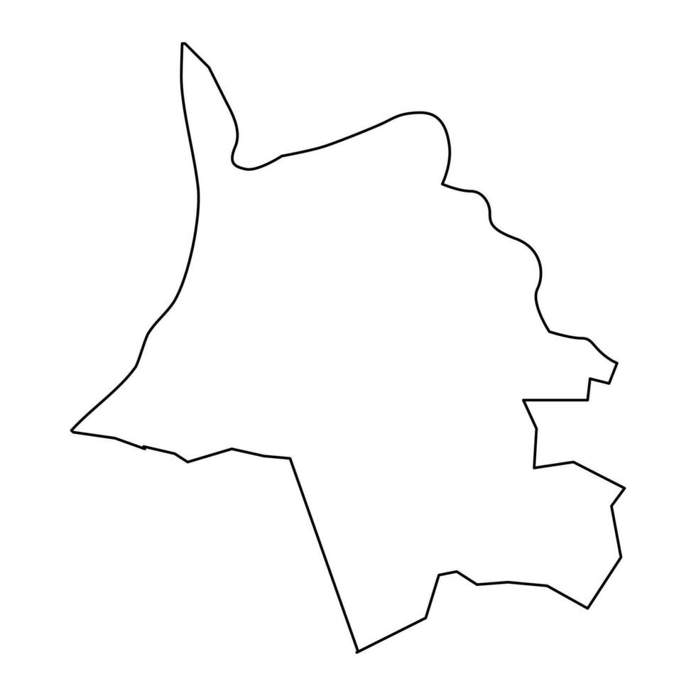 Saulkrasti Municipality map, administrative division of Latvia. Vector illustration.