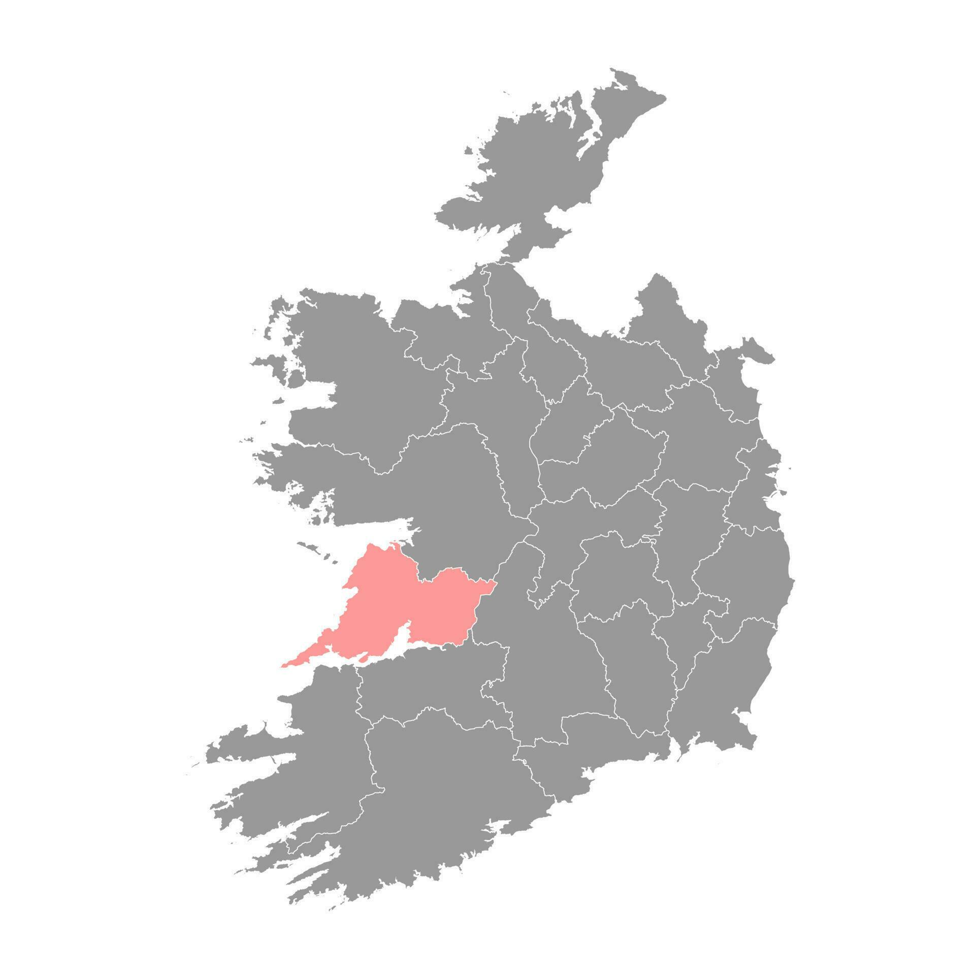 County Clare map, administrative counties of Ireland. Vector illustration. 24402095 Vector Art