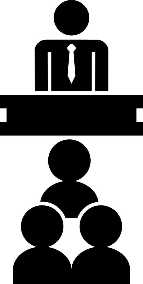 Business conference icon or symbol. vector