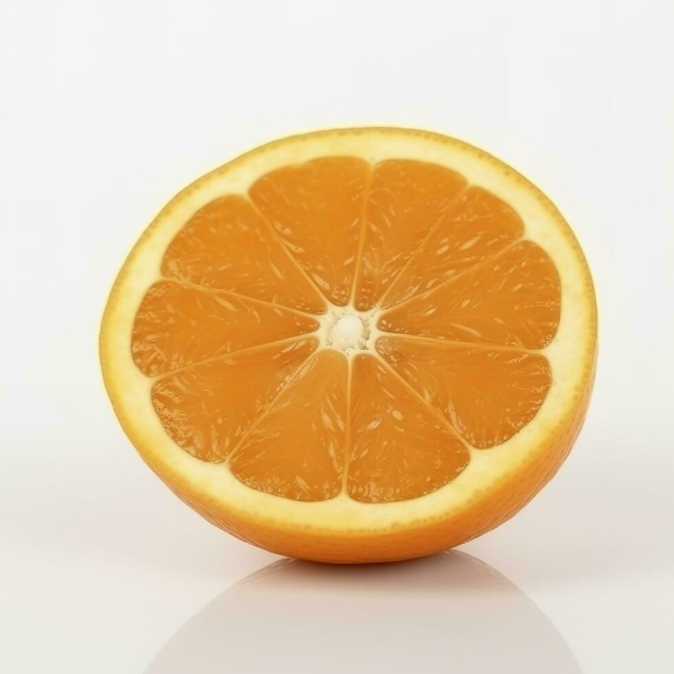 orange isolated on white background, generate ai photo