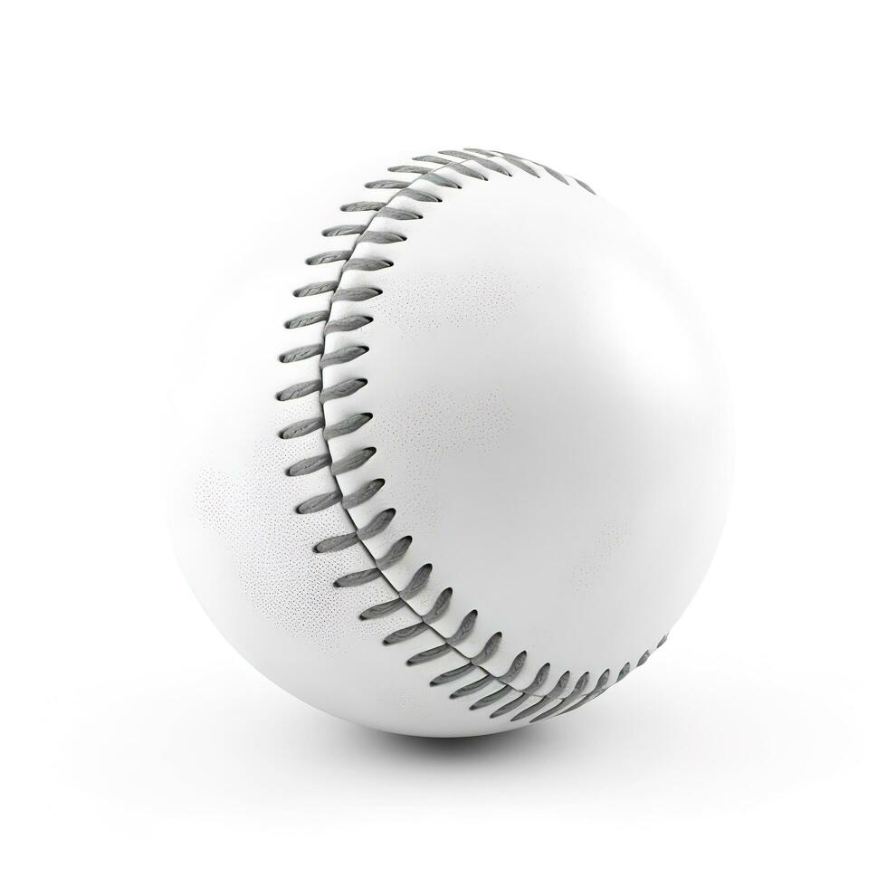 baseball isolated on white background, generate ai photo