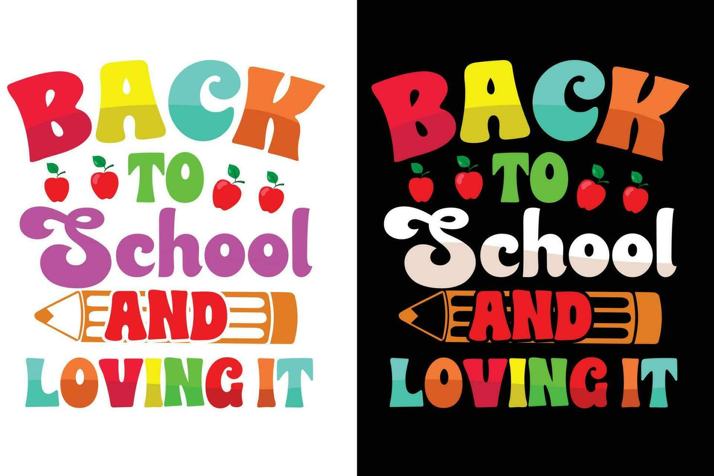 Back to school colorful t shirt design, kids t shirt, school t shirt, teacher and student shirt, vector