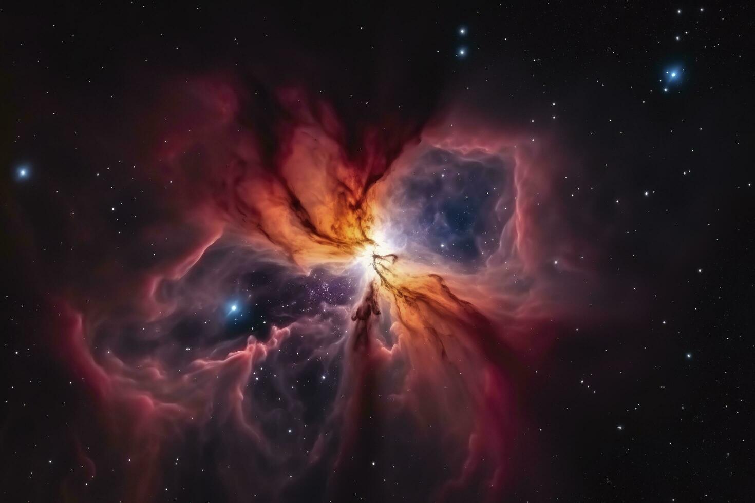 the Orion Nebula deep space objects , generate ai photo