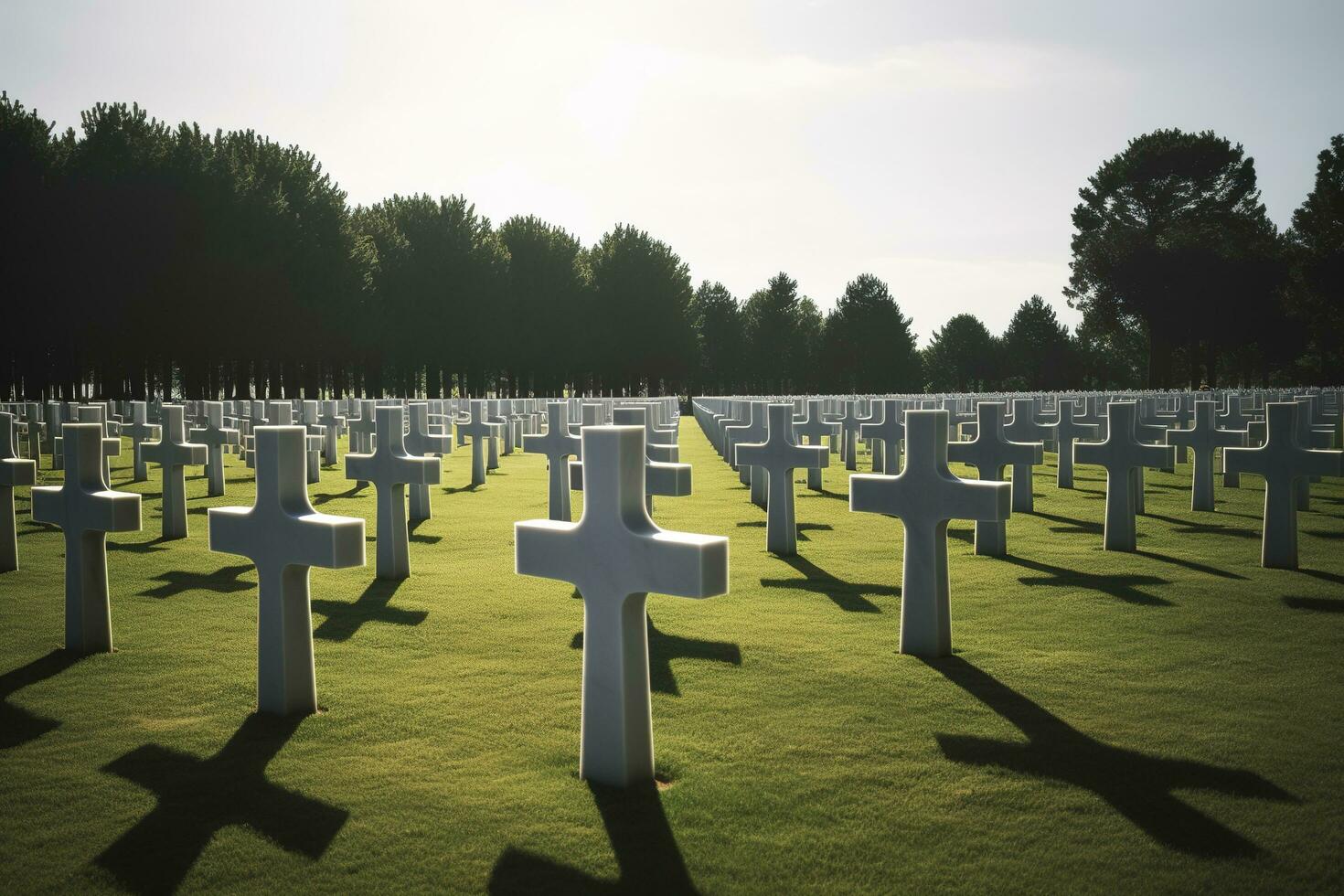 national cemetery, generate ai photo