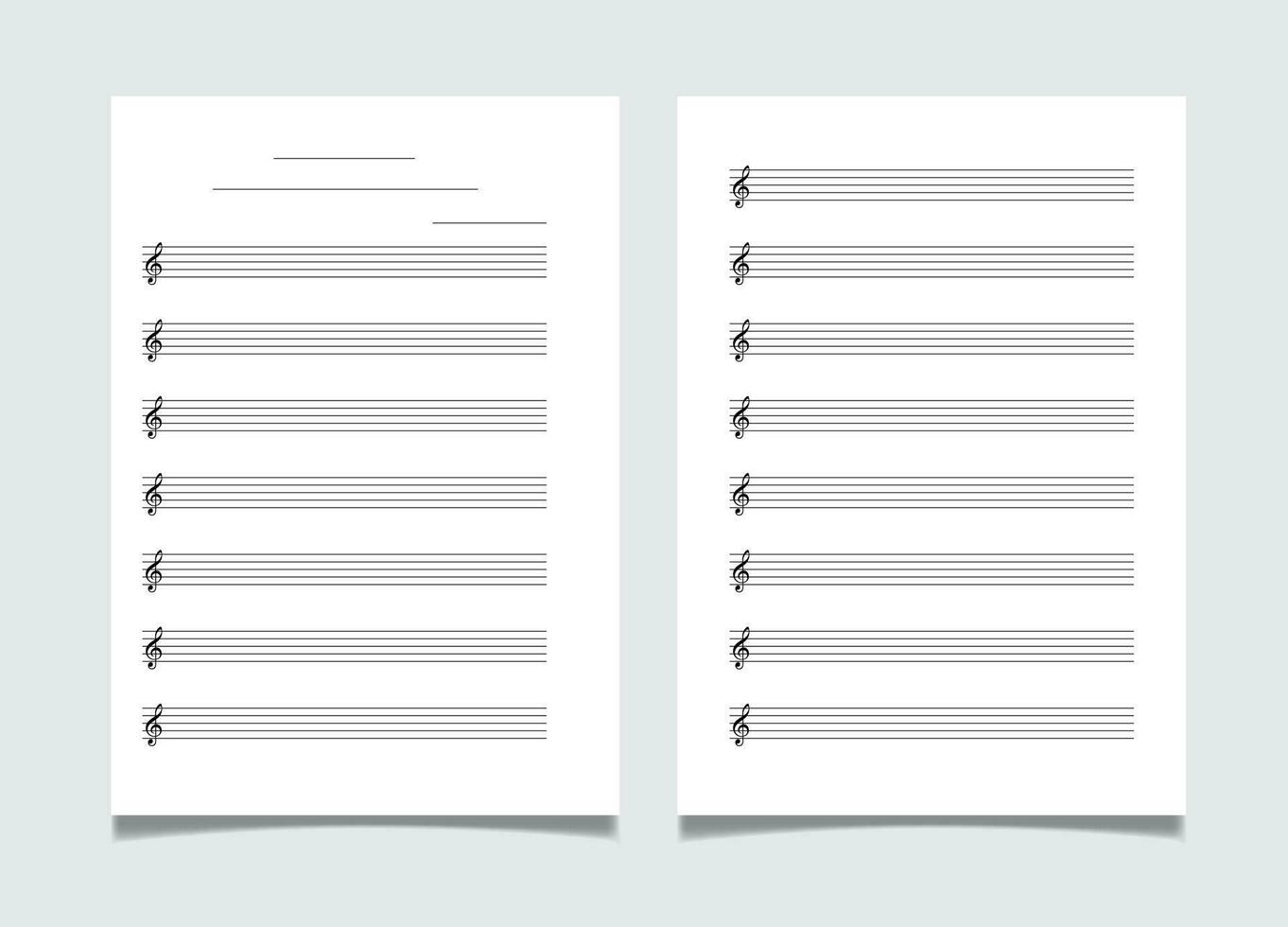 Grid paper template for music notation A4 size vector