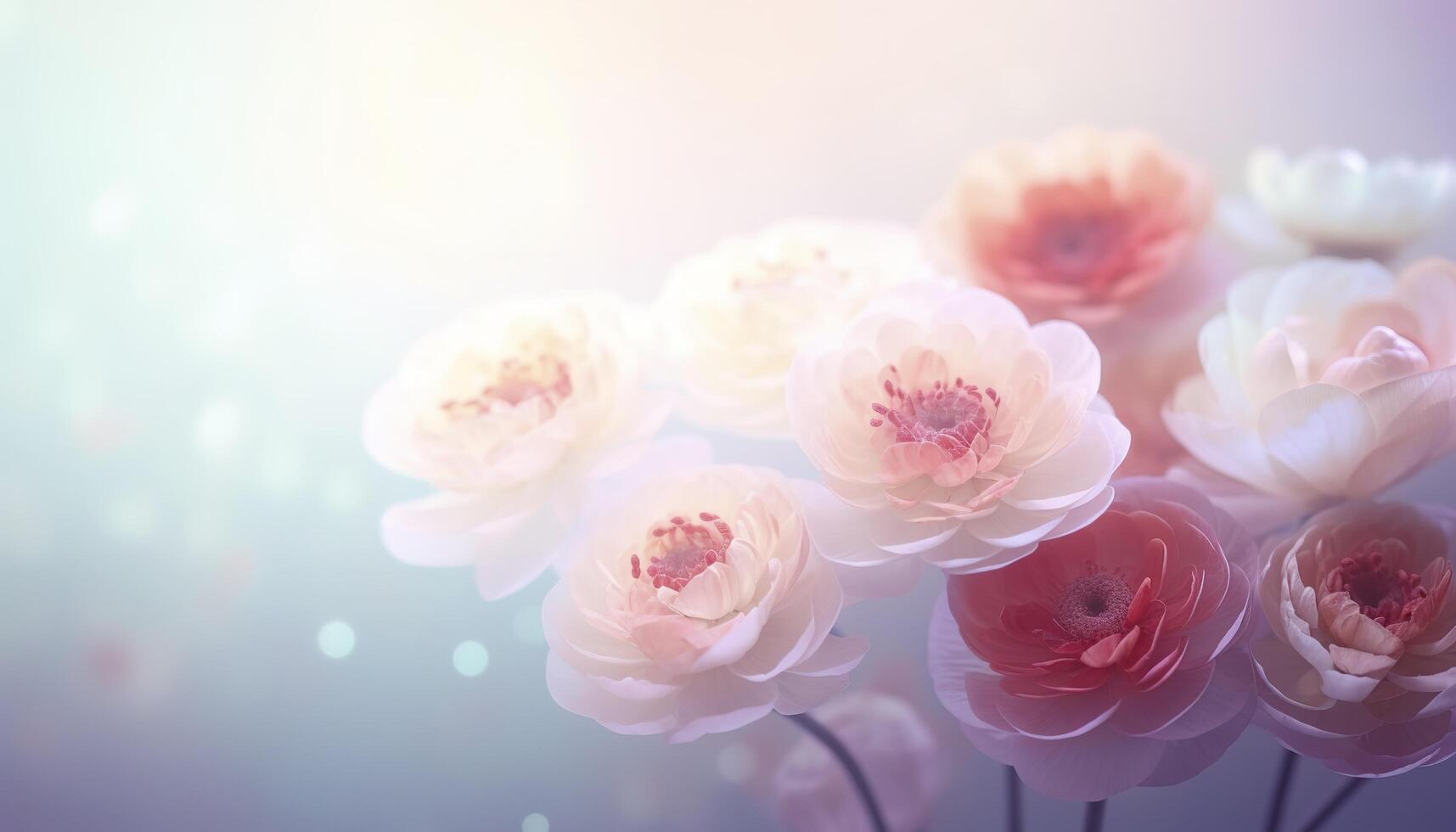 Soft dreamy sweet flower for love romance background, photo