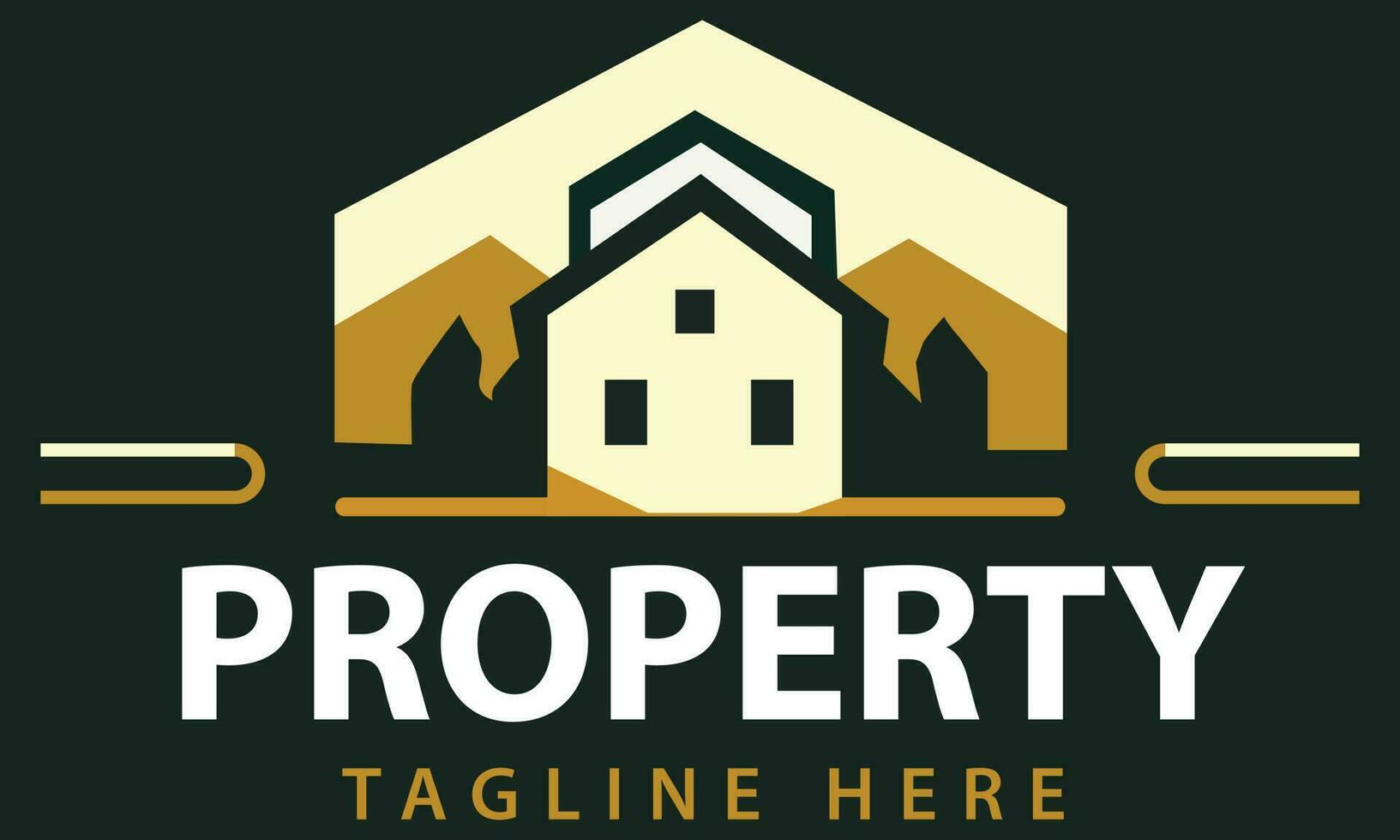 Creative flat real estate property vector illustration