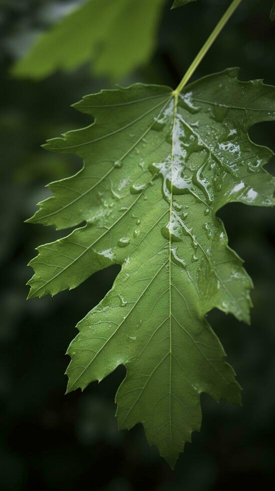 Earth Day and World Environment Day, Spring, Beautiful Natural fresh green leaf, relaxation nature concept, generate ai photo