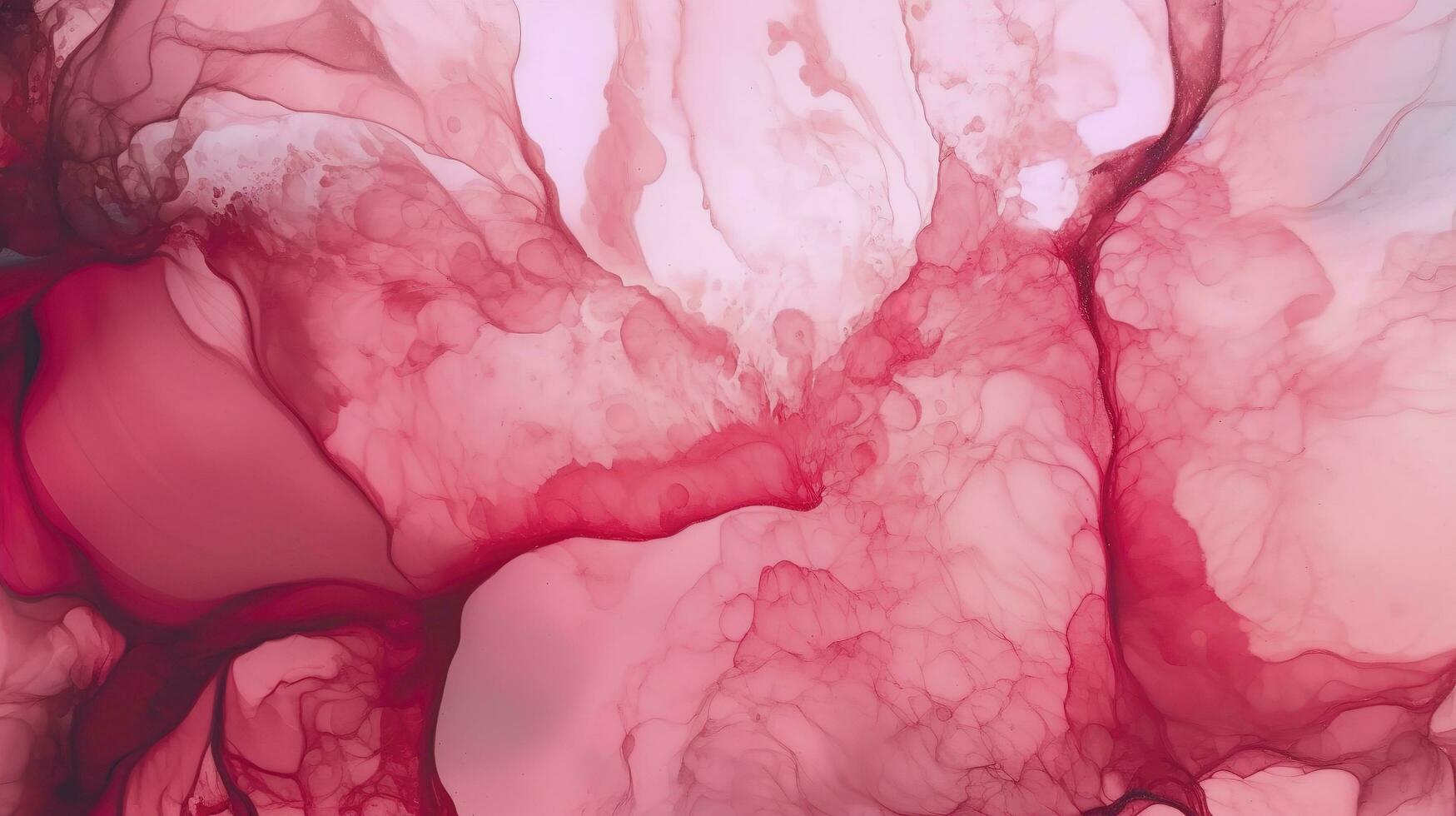 Abstract alcohol ink texture marble style background pink and gold texture, Pink abstract alcohol ink background fluid watercolor, generate ai photo
