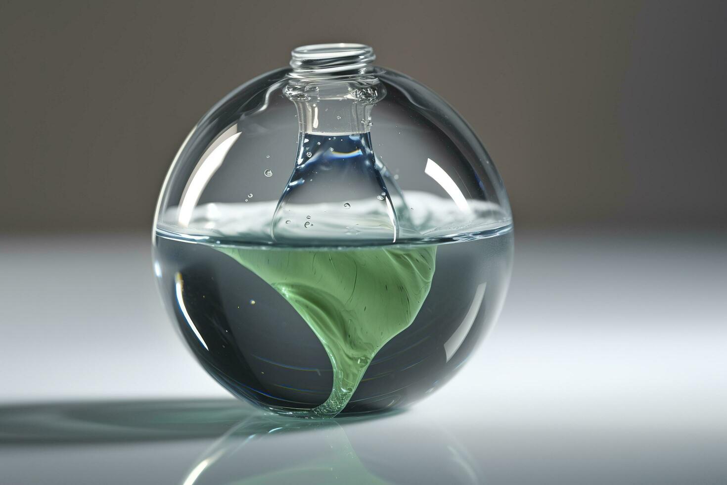 a big blue drop in the sky with the earth on it, in the style of light green and blue, fluid and organic, culturally diverse elements, associated press, soggy, environmental awareness, generate ai photo