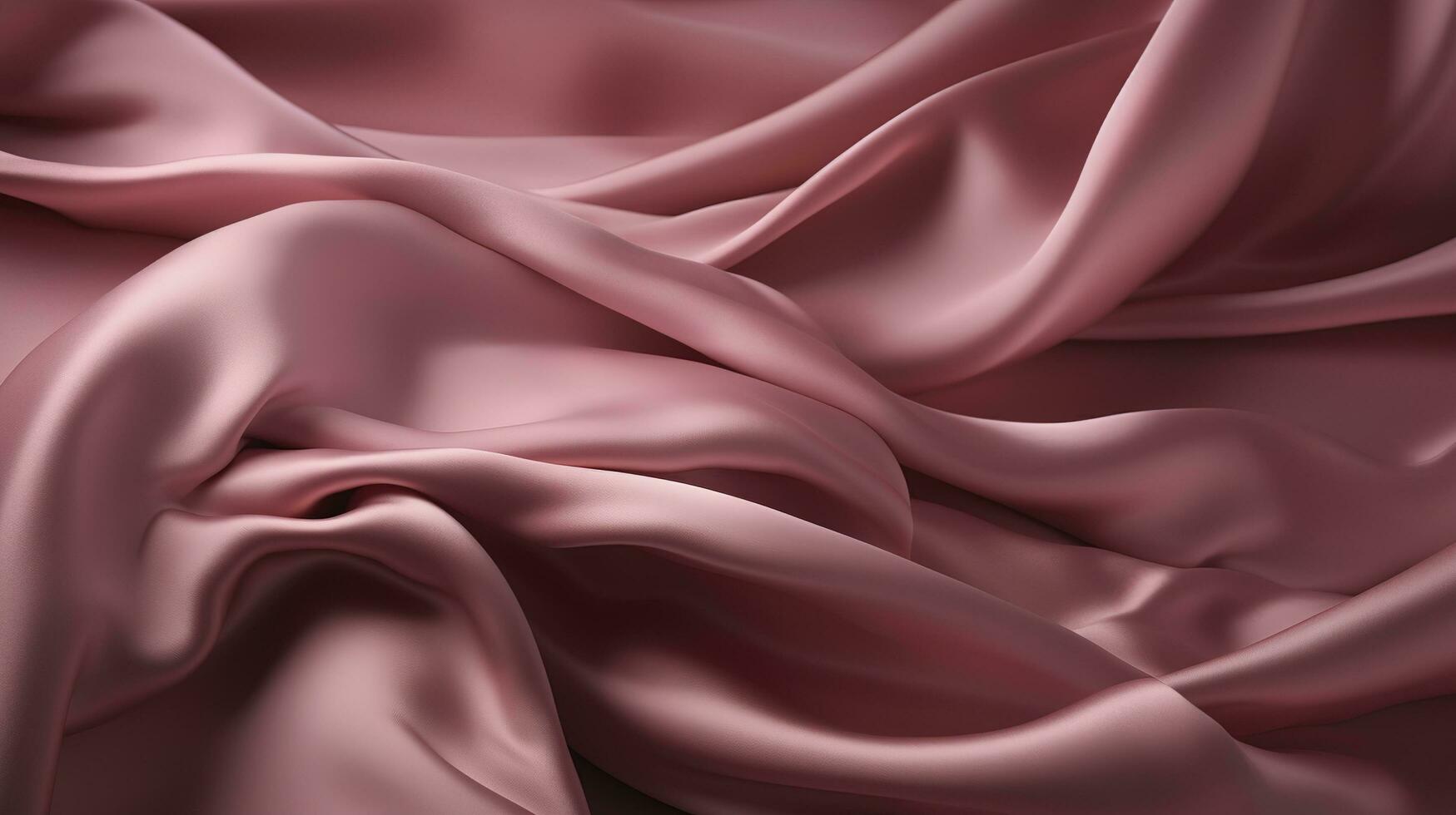 A red silk cloth is draped over a table with soft light on it