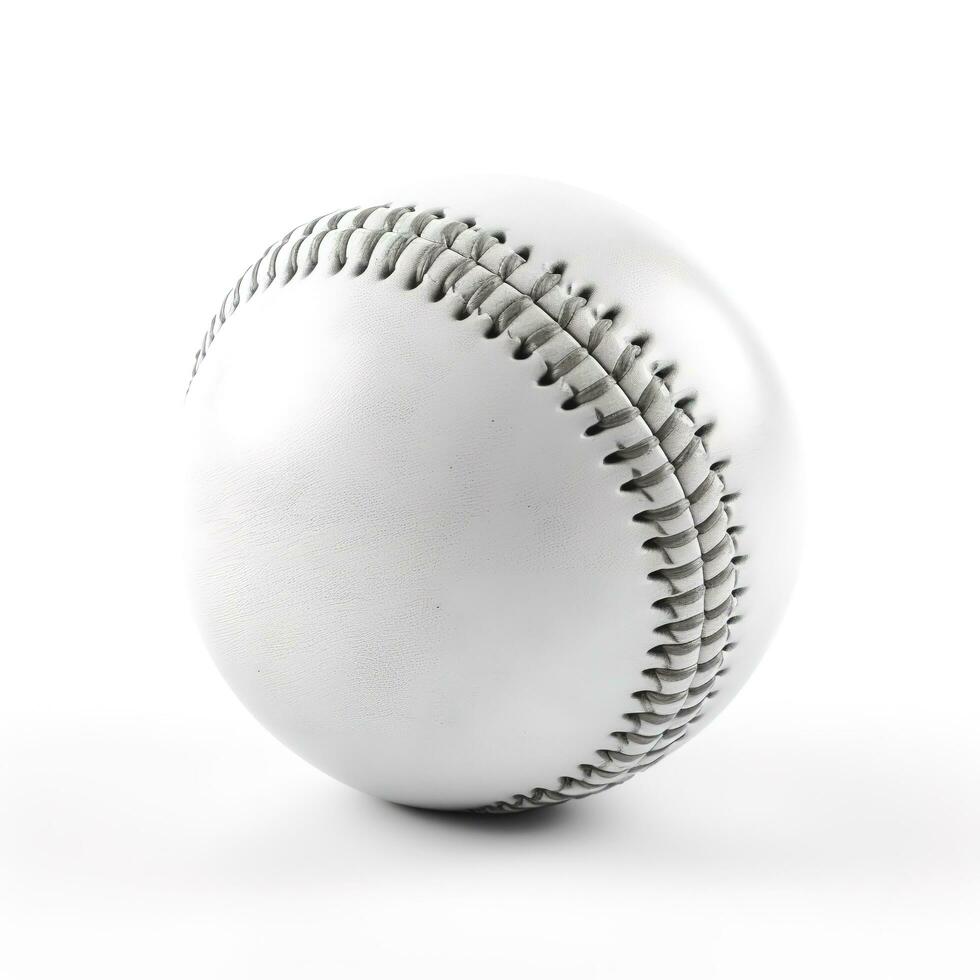 baseball isolated on white background, generate ai photo