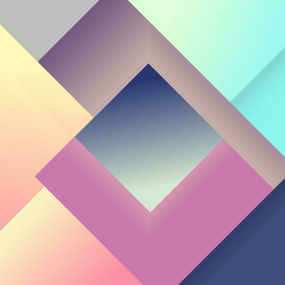 Colorful gradient background with a squares. vector