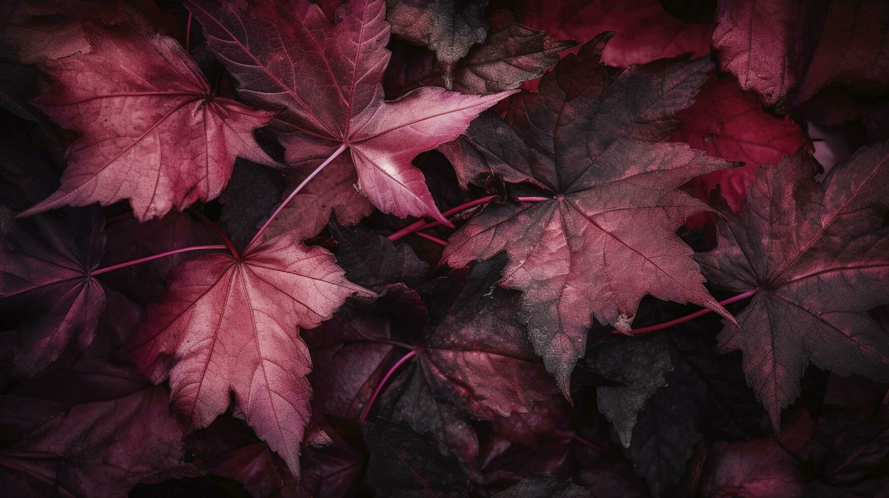 artístico vistoso roble otoño temporada hojas fondo, generar ai foto