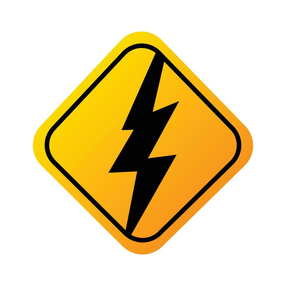 lightning sign, thunder sign, strom sign design vector