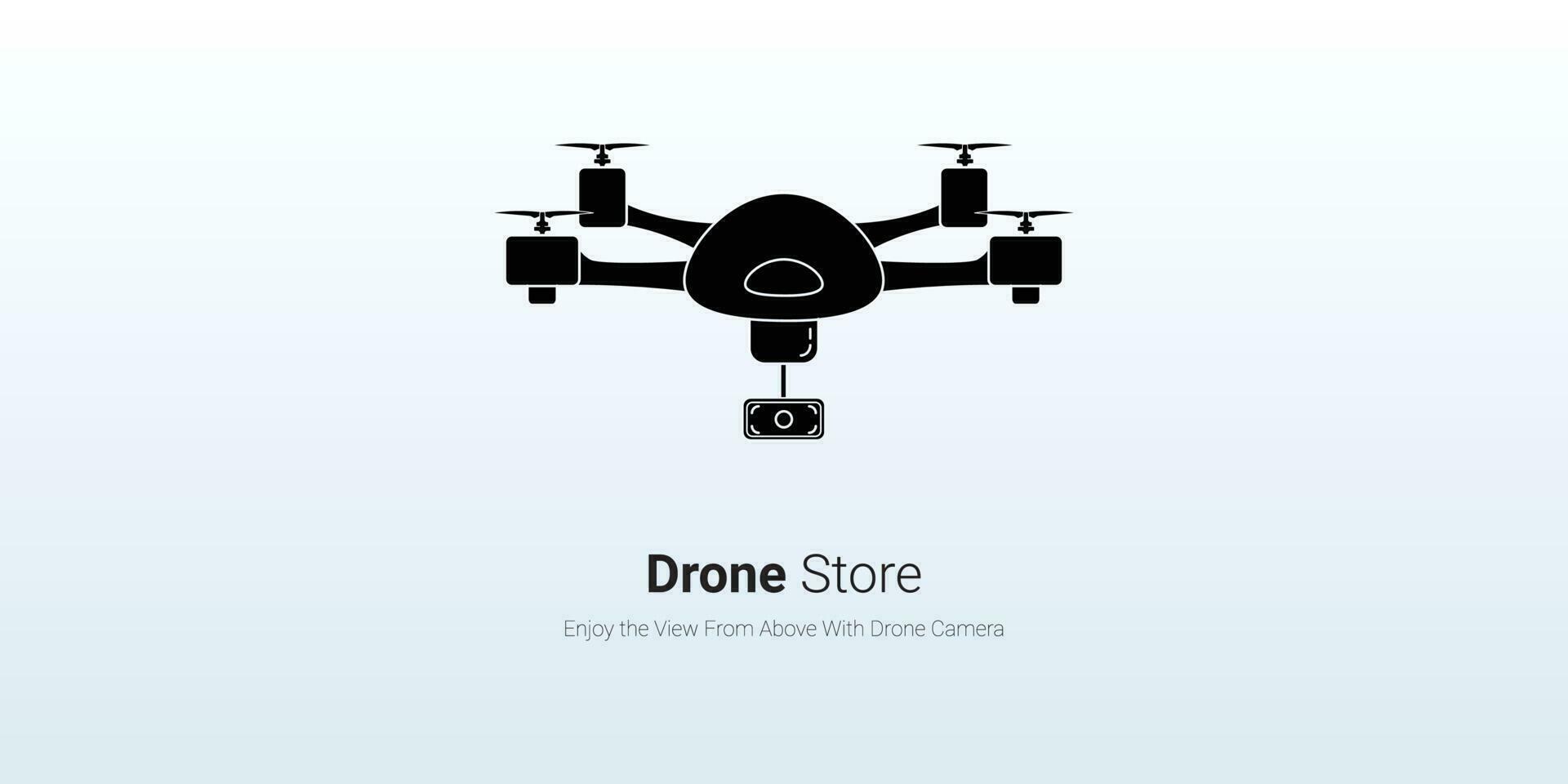 drone business logo design, drone camera vector