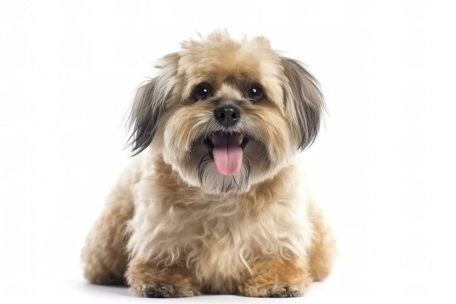 Studio shot of an adorable Dachshund looking curiously at the camera, generate ai photo