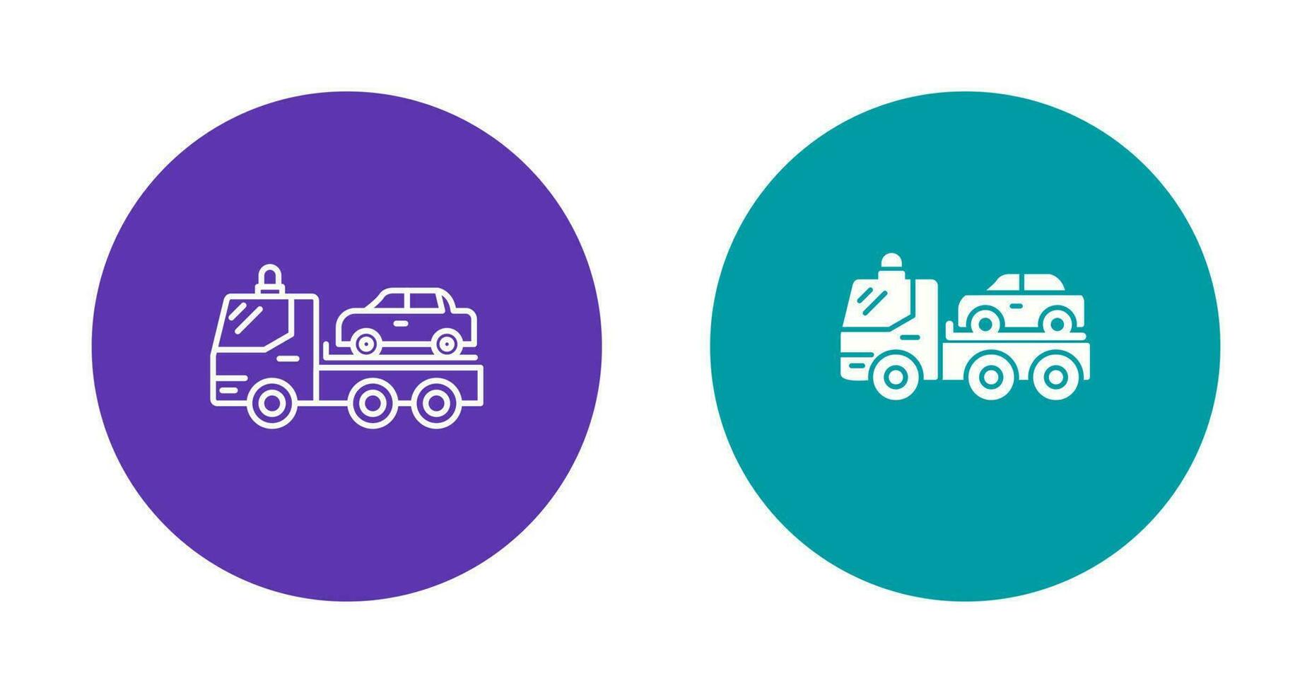 Tow Truck Vector Icon