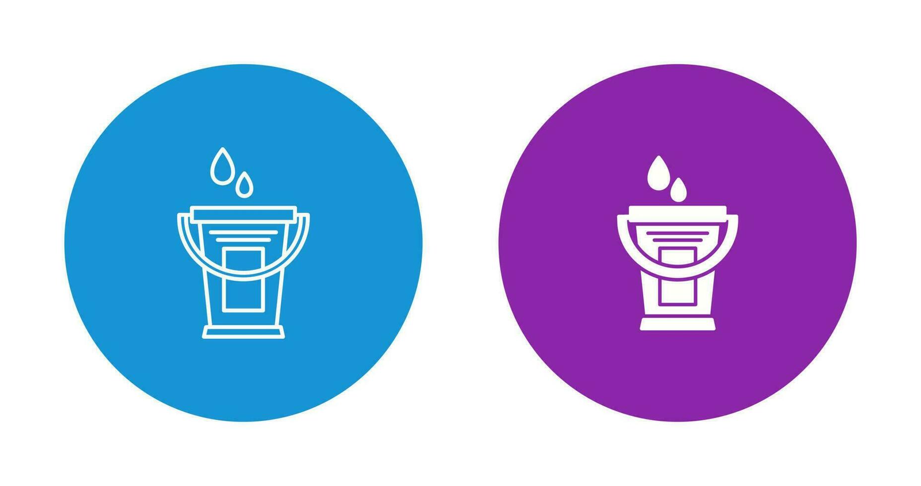 Water Bucket Vector Icon