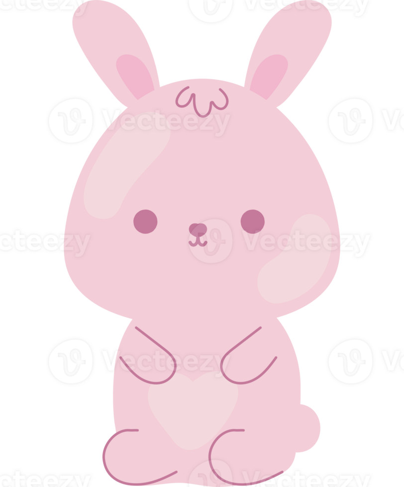 conejo kawaii animales png