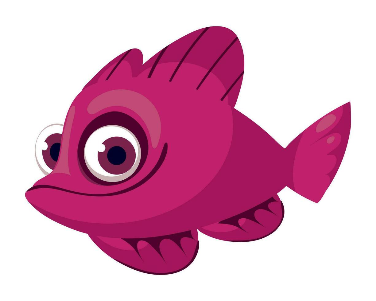 fish cartoon icon isolated style vector
