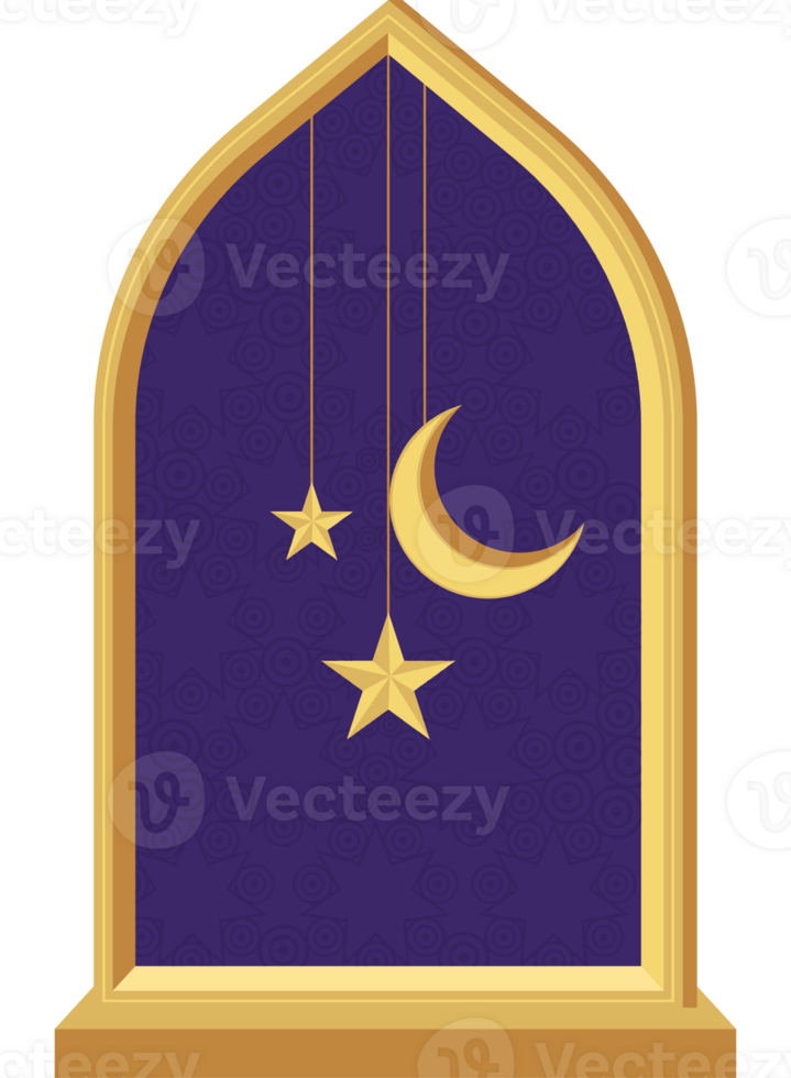 arab window with moon png