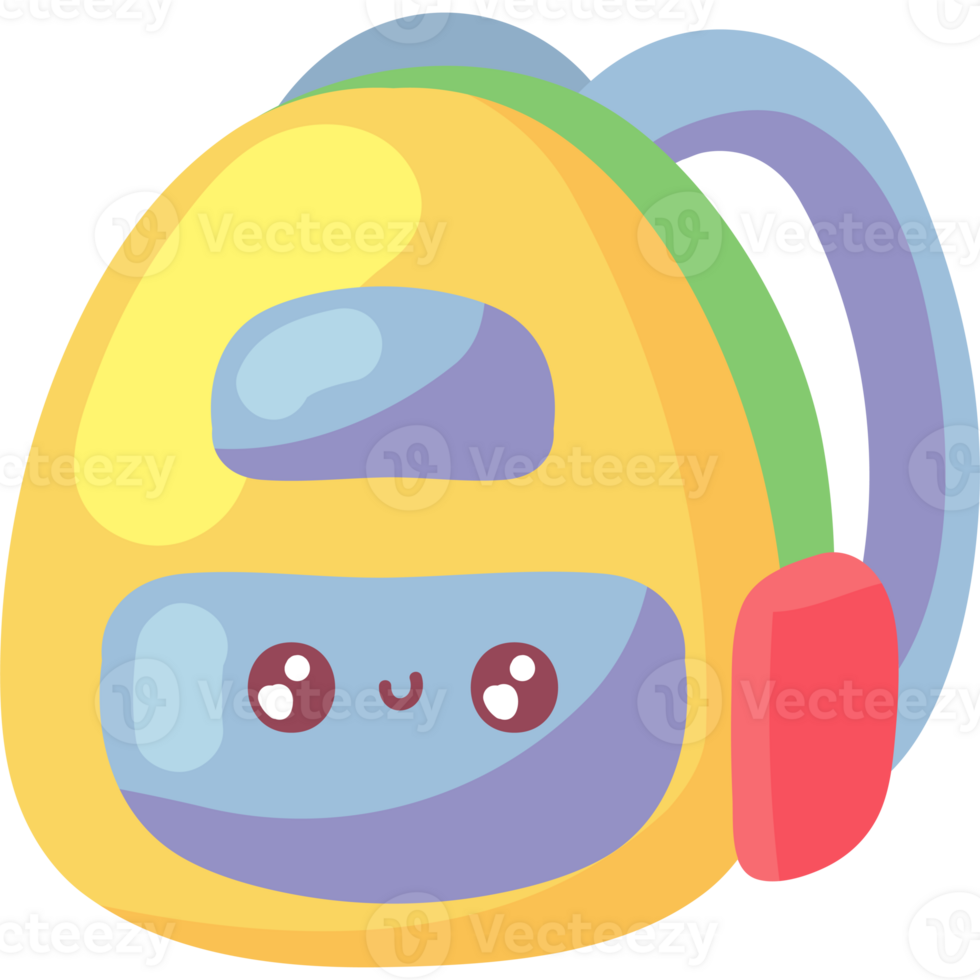 backpack school kawaii png