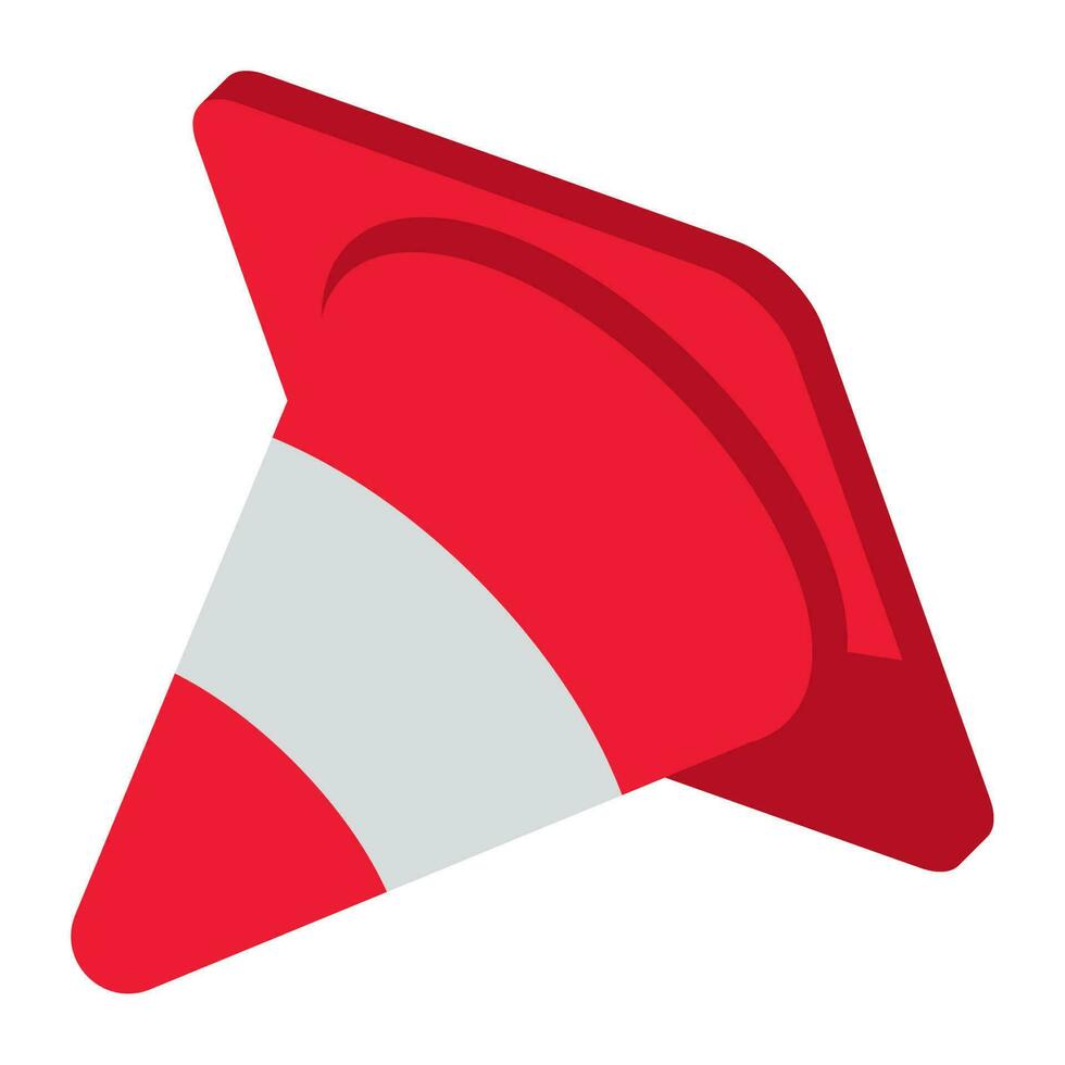 red cone alert error 404 icon vector