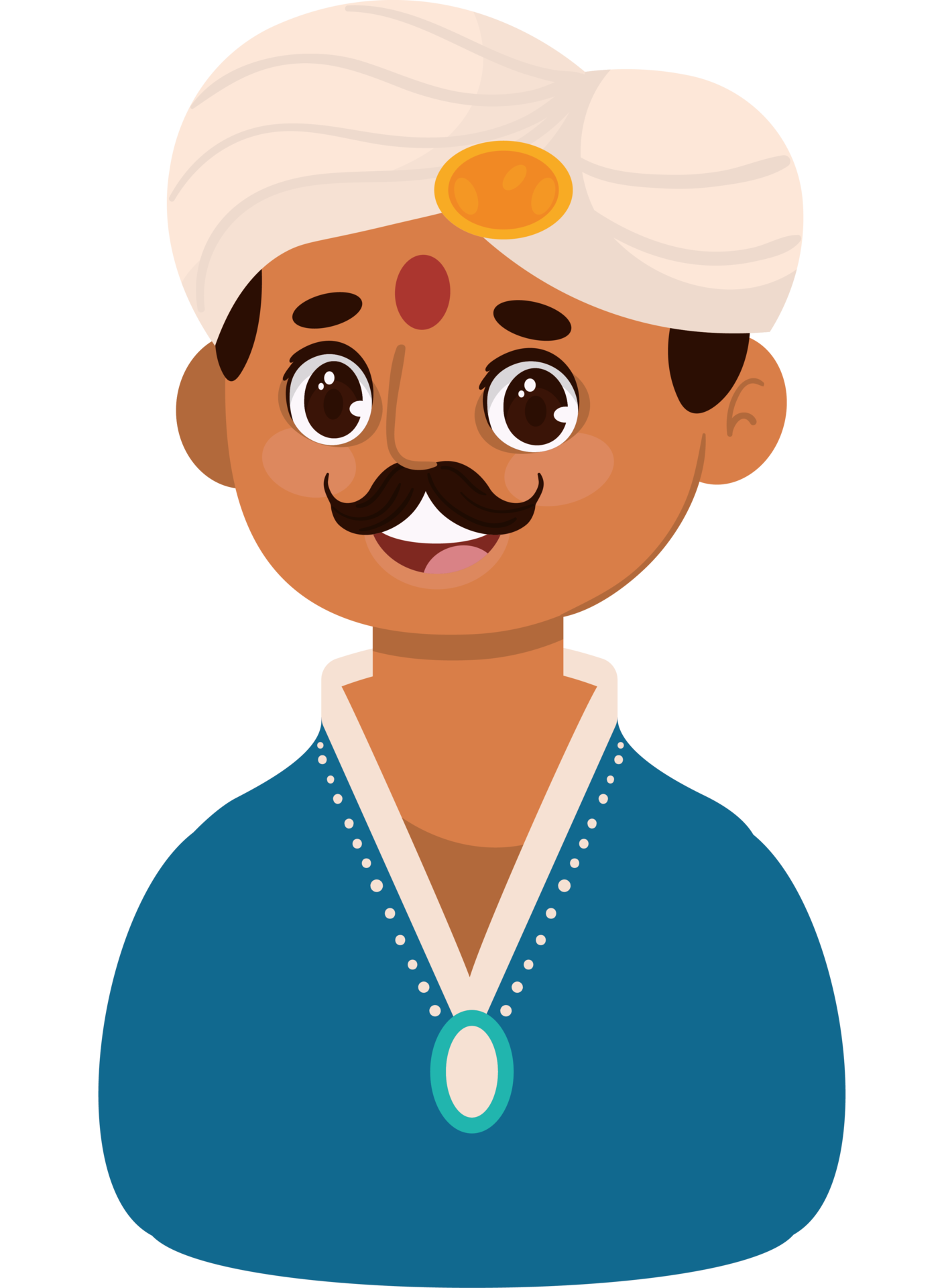 indian man character icon isolated 24406031 PNG