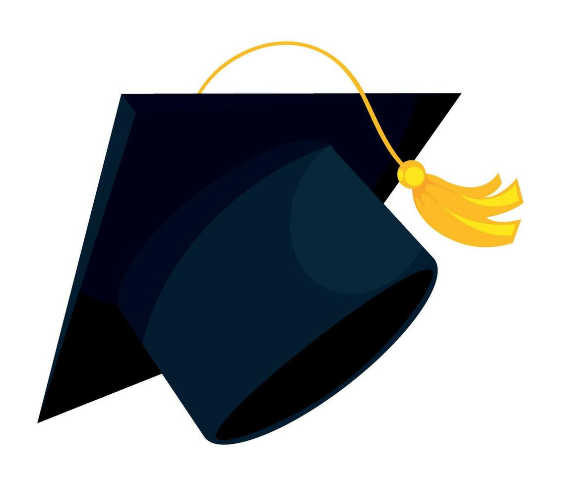 graduation mortar icon isolated design vector