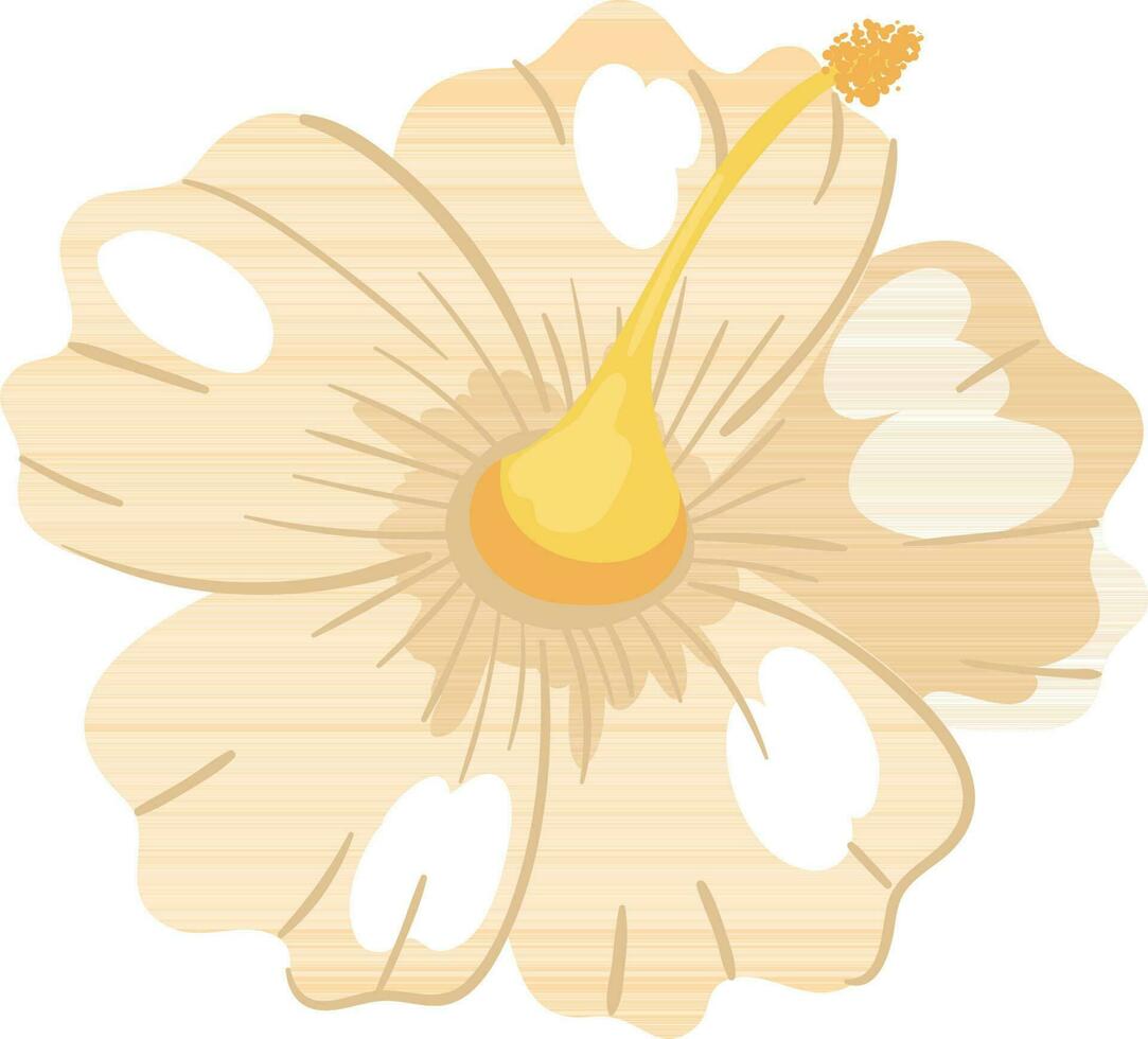 flor hibisco icono aislado diseño vector