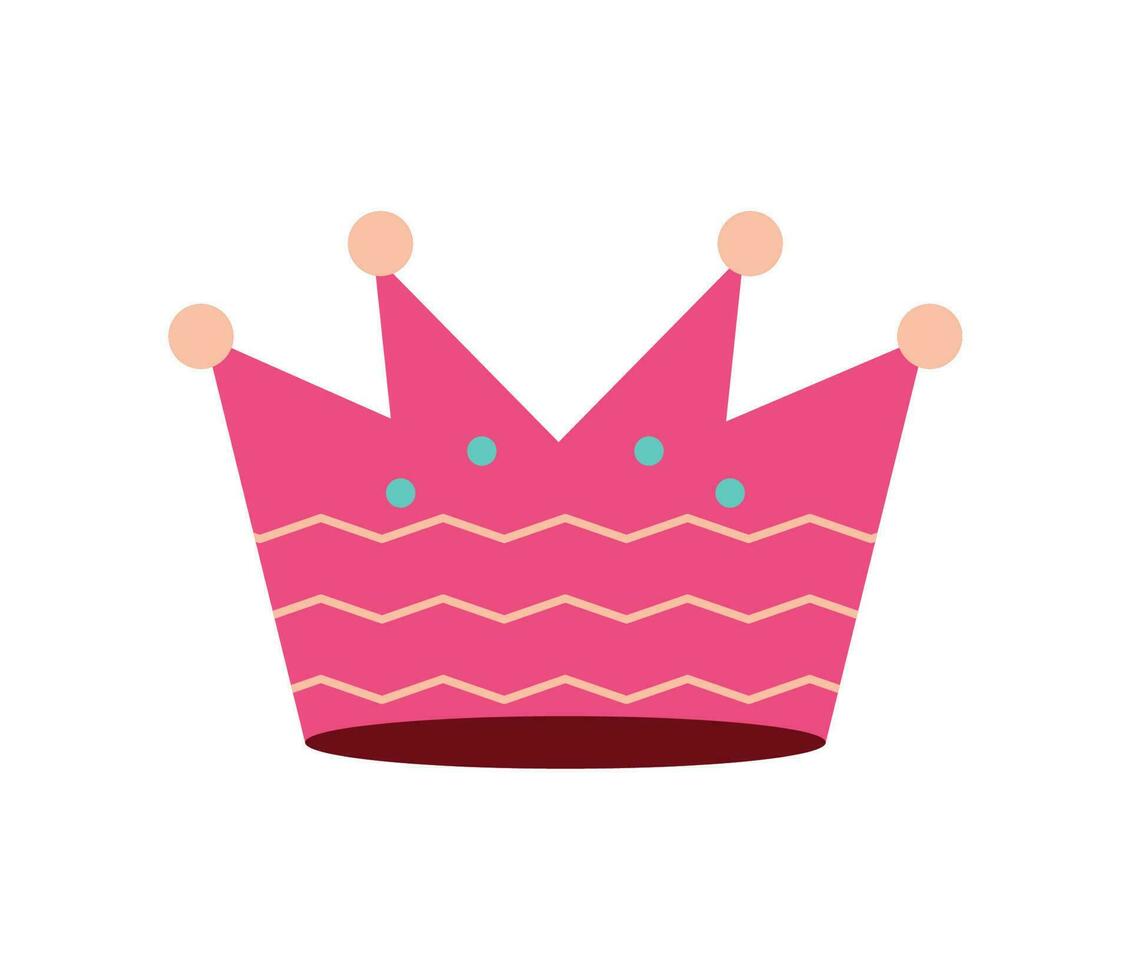 birthday crown icon white background vector