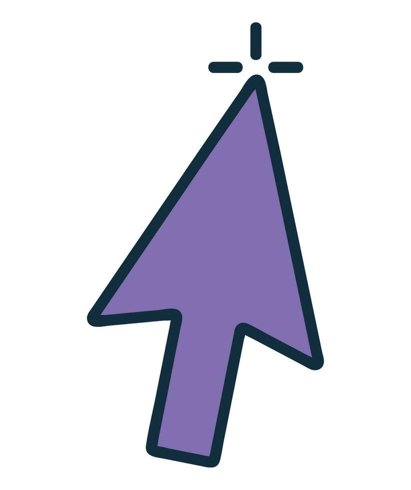 computadora icono señalando dirección para web diseño icono aislado vector