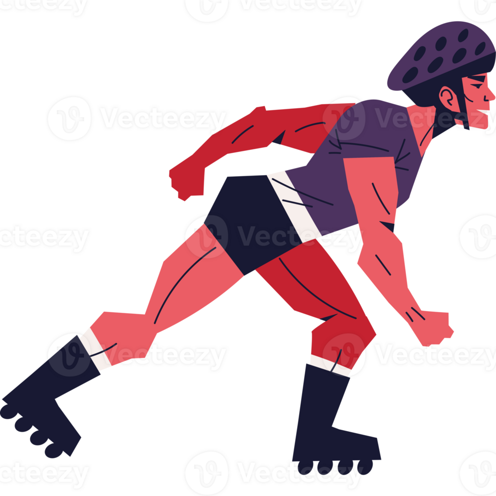 man on skates png