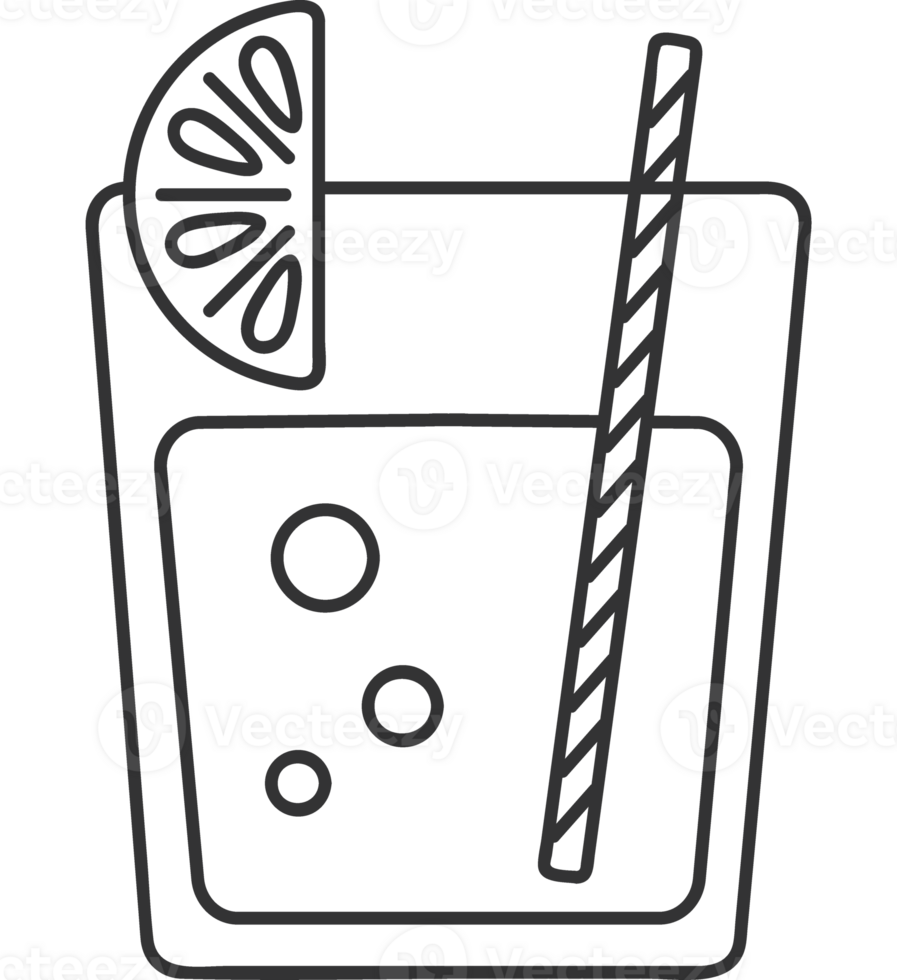 cocktail with straw png