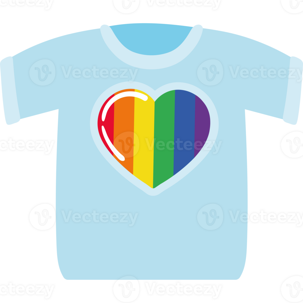 camicia con bandiera LGBTQ png