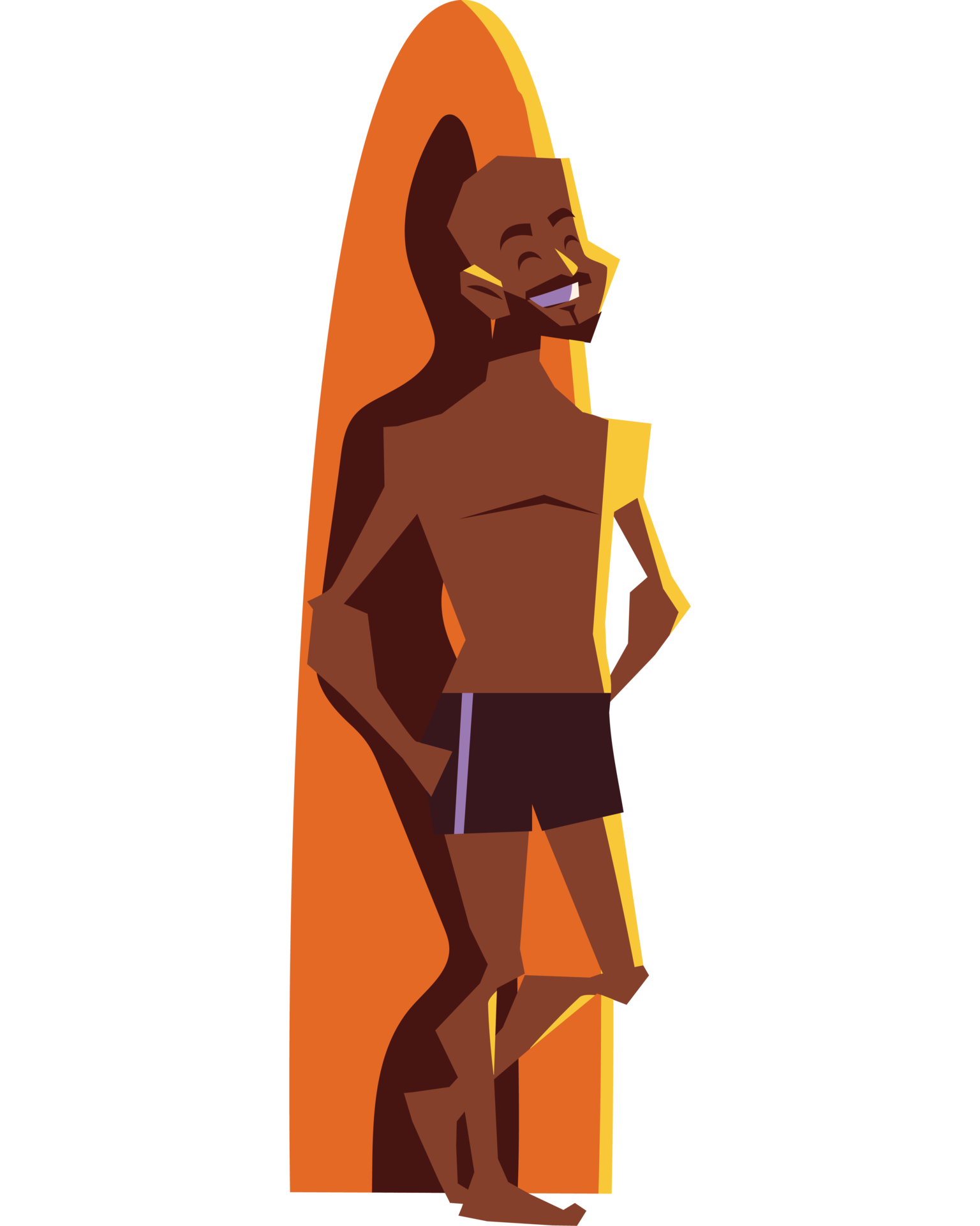 surfer with surfboard 24406435 PNG