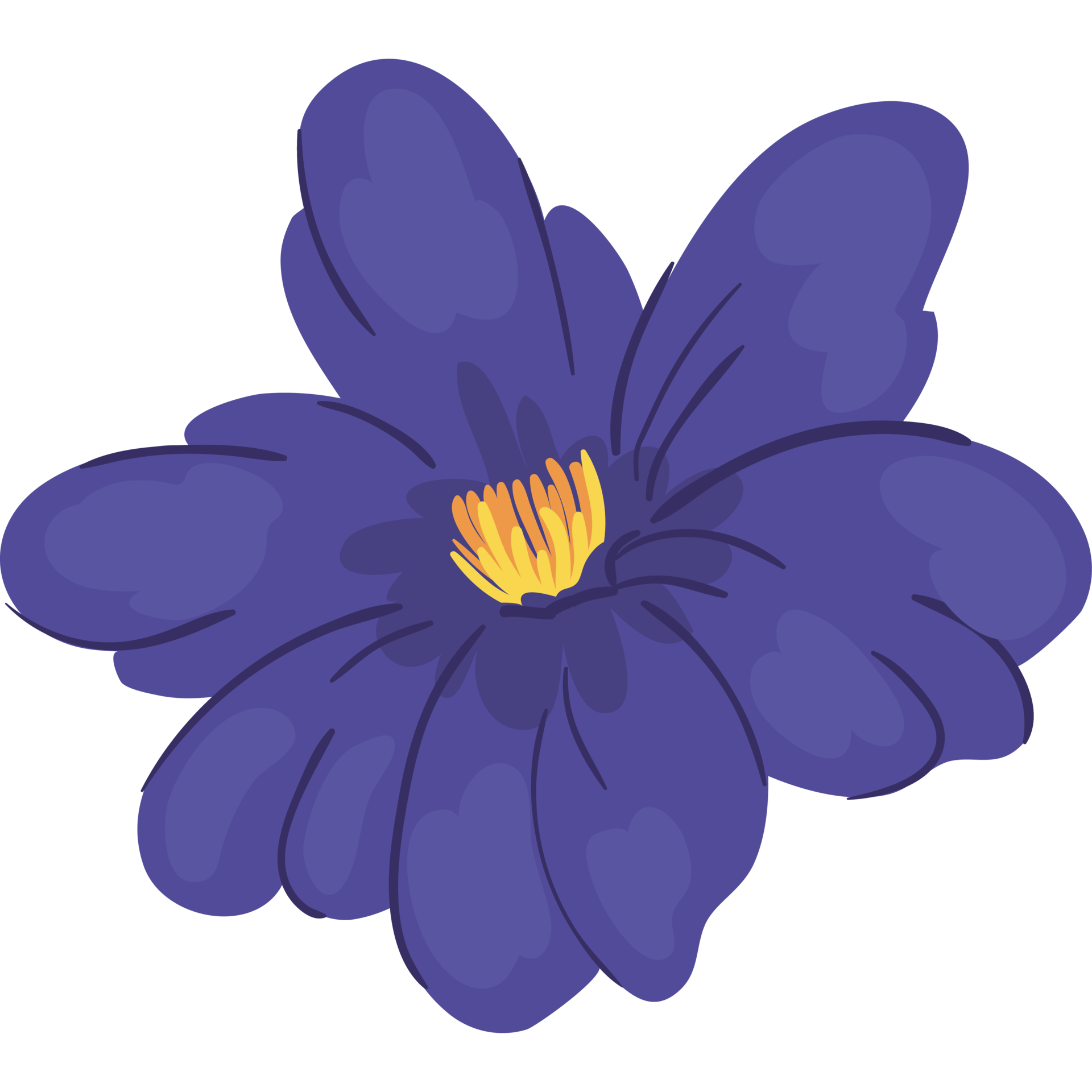 purple flower icon 24406497 PNG
