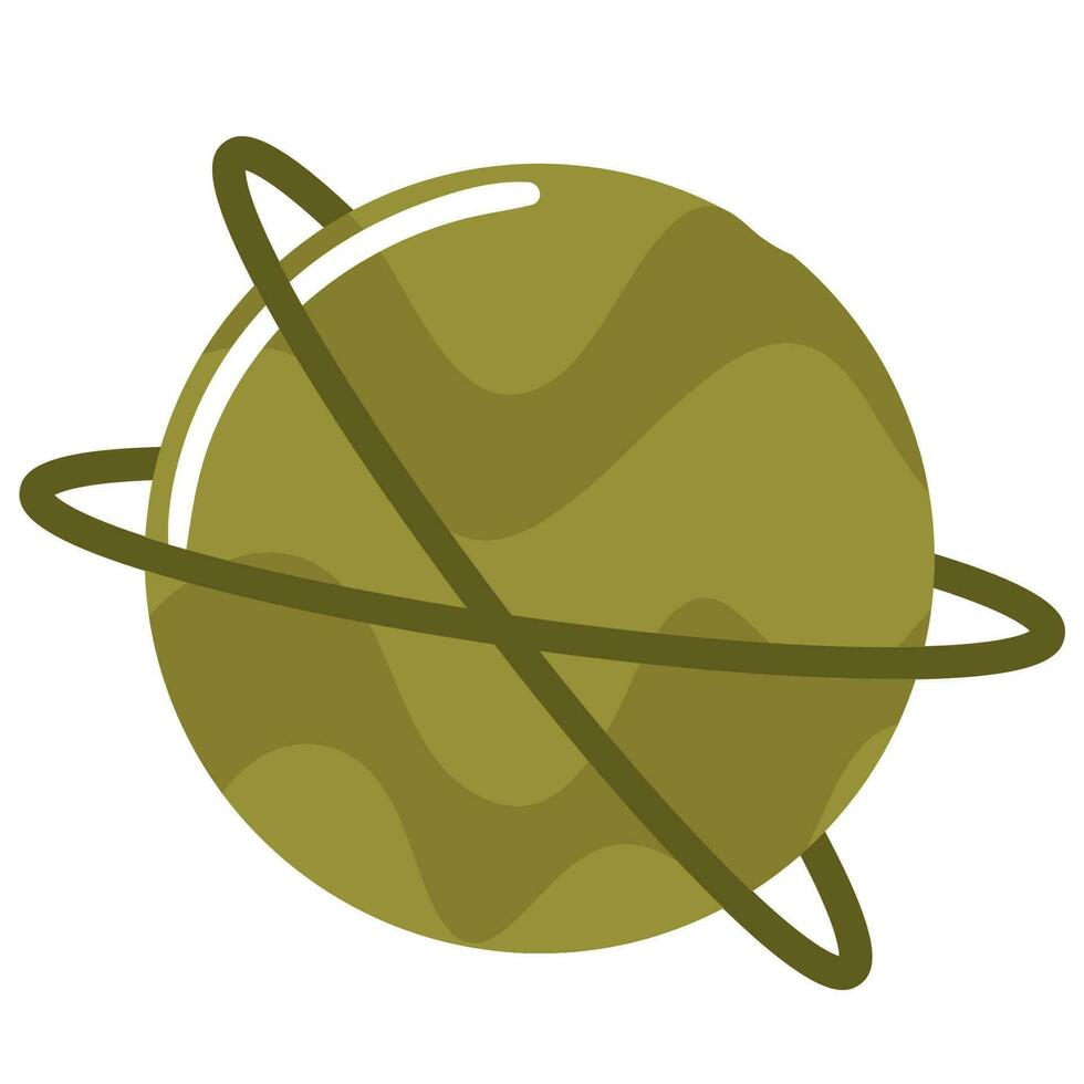 planet cartoon space vector