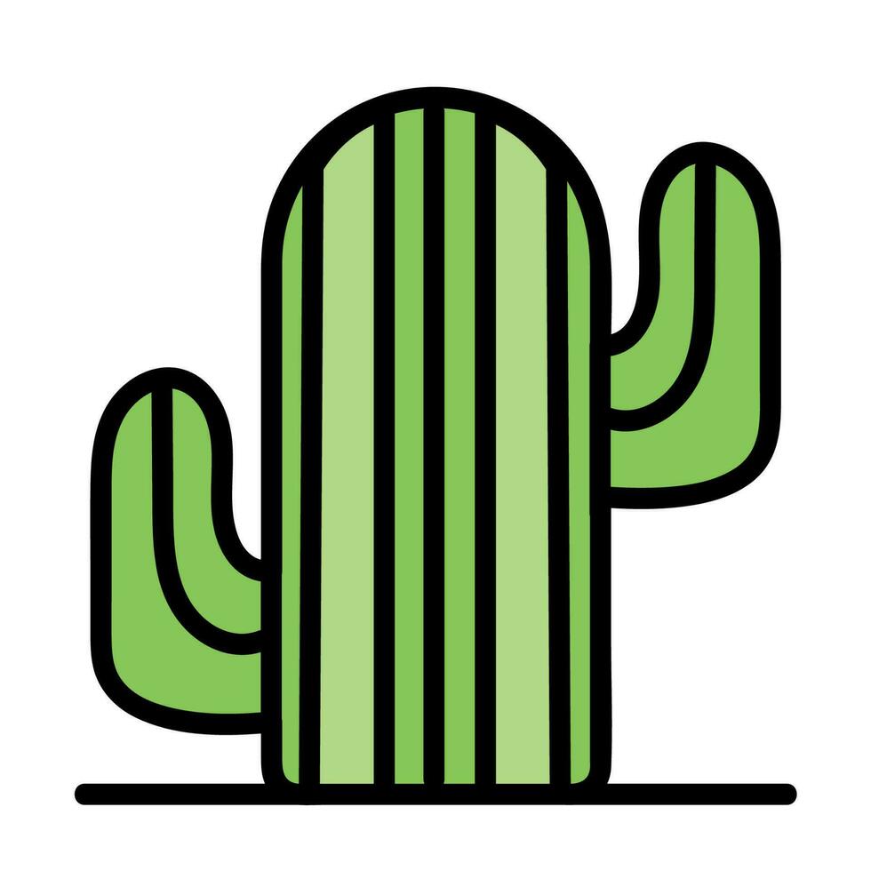 growth cactus plant icon isolated vector