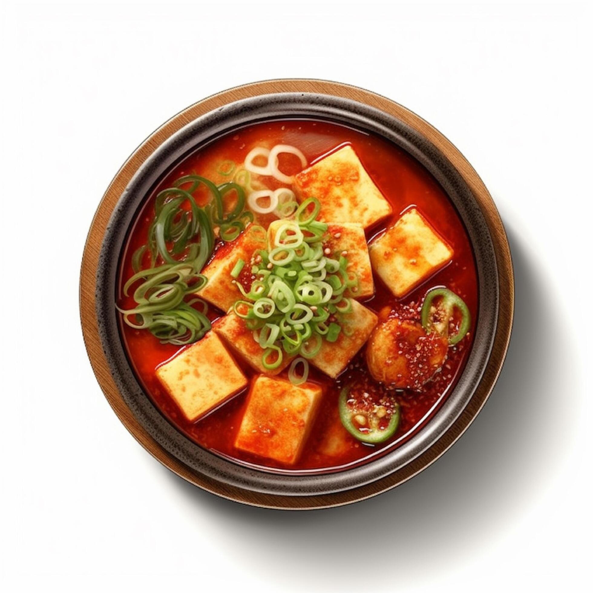 Soft Tofu Stew Korean food from soybean. 24407514 Stock Photo at Vecteezy