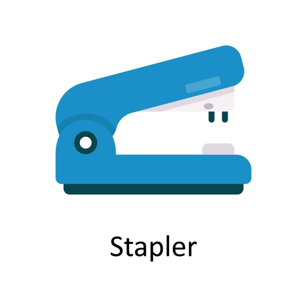 Stapler Vector  Flat Icon Design illustration. Education and learning Symbol on White background EPS 10 File